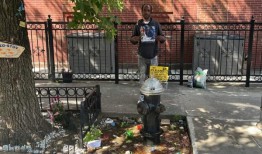 纽约居民集会要求让金鱼在消火栓水坑里游过冬天，活动人士称这是虐待动物