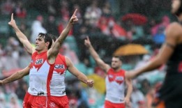 天鹅队在潮湿的天气战胜巨人队