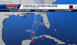 追踪热带风暴海伦：最新的地图和模型