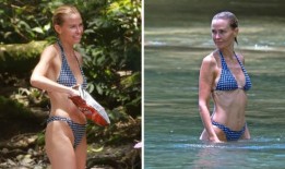 劳拉沃辛顿：澳大利亚模特吃多力多滋，在哥斯达黎加家庭度假时炫耀健美的身体